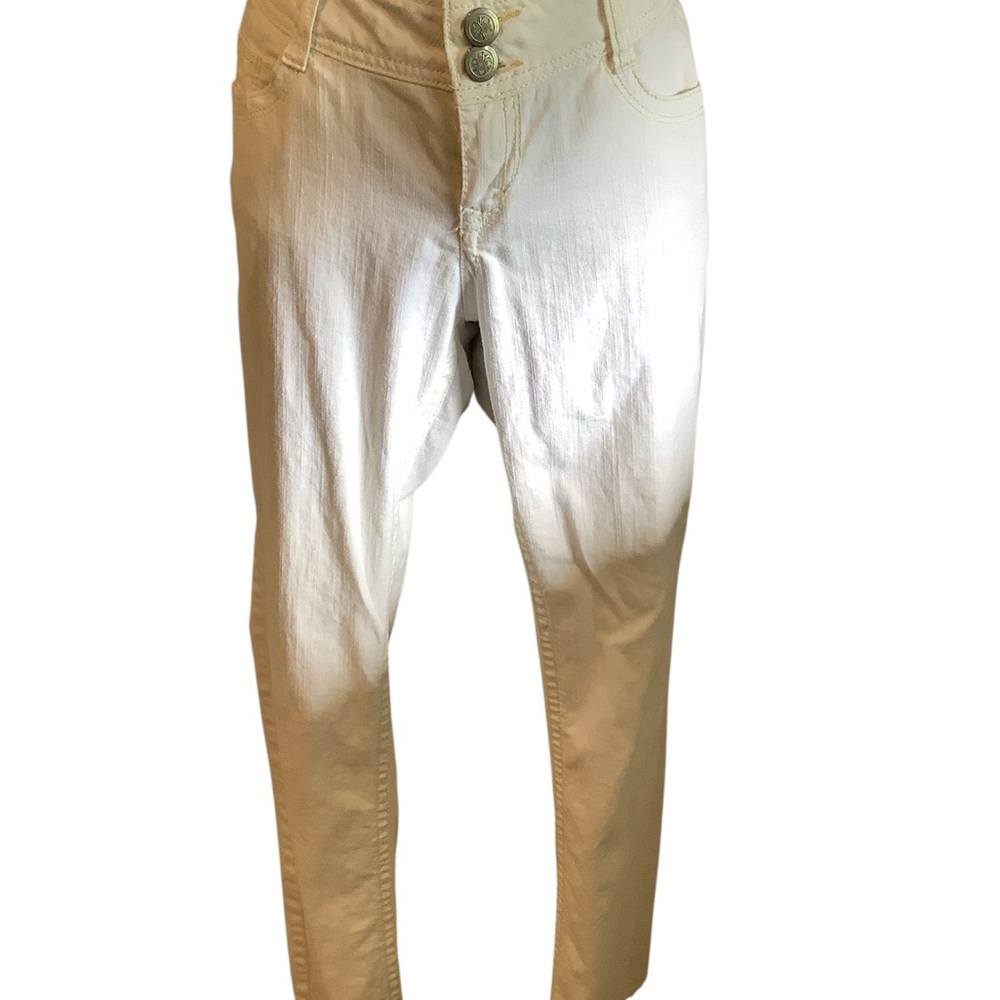 No Boundaries Cream Button-Fly Jeans Excellent Condition Size 9 - Picture 11 of 12